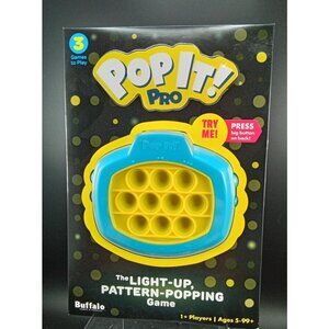 Pop It! Pro The Light-Up Pattern-Popping Game Fun For Ages 5+ With 3 Game Modes